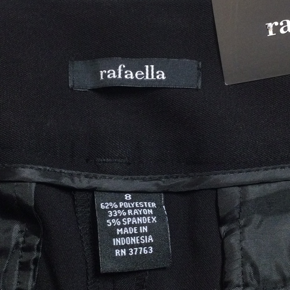🆕NWT Rafaella Classic Higher Front Rise 2 Way Stretch Slacks/Pants 8 - Picture 14 of 14